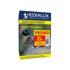 EDIALUX Blocs Contre Rats Et Souris Strom 300g - 2 Pièces