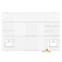 Devanture Chromée Avec Clapets - 60x40 Cm - Fauna