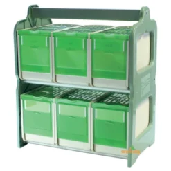 Valise De Transport Avec 6 Cageots - 22 X 37 X 43 Cm